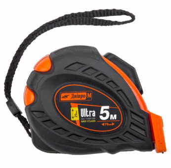 Рулетка Dnipro-M Ultra (маркер, нейлон, авто, 2ст.) 3м, 19мм