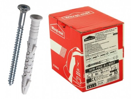 Дюбель рамный распорный с шурупом 8х100 потай