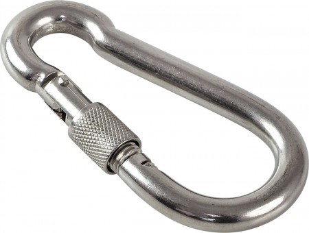 Карабин пожарный с фиксатором М8 DIN 5299 D