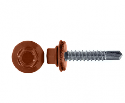 Кровельный саморез 5,5х25 RAL 8004, РТ3