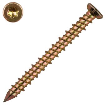 Шуруп по бетону 7,5х72, желтый цинк