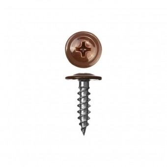 Саморез с прессшайбой 4,2х25 острый , RAL8017