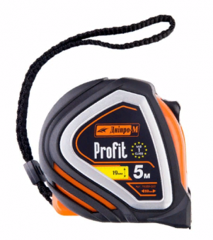 Рулетка Dnipro-M Profit (магнит, обрезин. корпус) 10м, 25мм