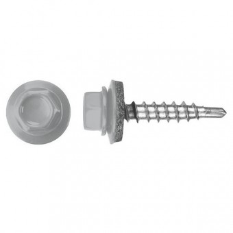 Кровельный саморез 4,8х35 RAL 7004, РТ1