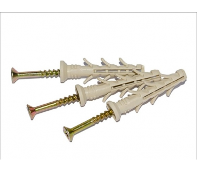 Дюбель-гвоздь 6х40 мм полипропилен гриб(с усами)(Украина)