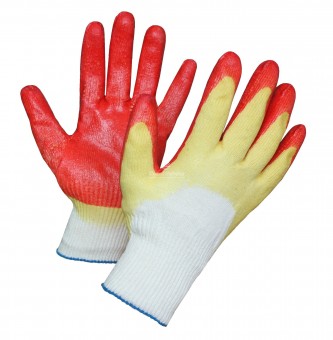 Перчатки х/б с латексным покрытием (двойной облив) 13 кл